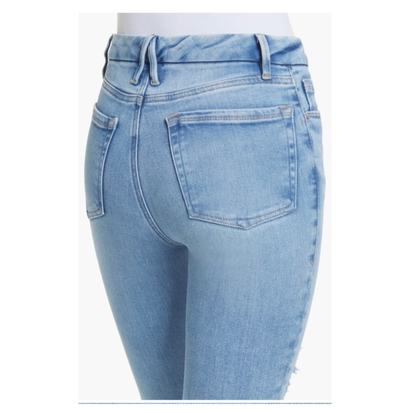 GOOD AMERICAN Good Legs Chewed Hem Skinny Jeans 00/24 - Picture 5 of 16